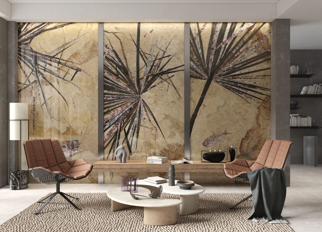 Tecnografica Fossils Pangea 1 - panel dekoracyjny z liściem