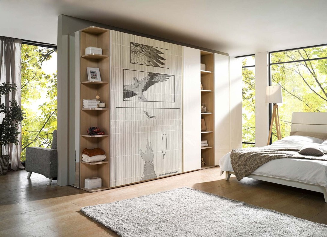 Tecnografica Attack on Titan Falco Black and White - mural ptak