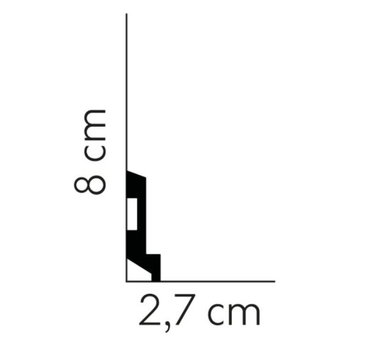 Listwa podłogowa Mardom MD024P lakierowana