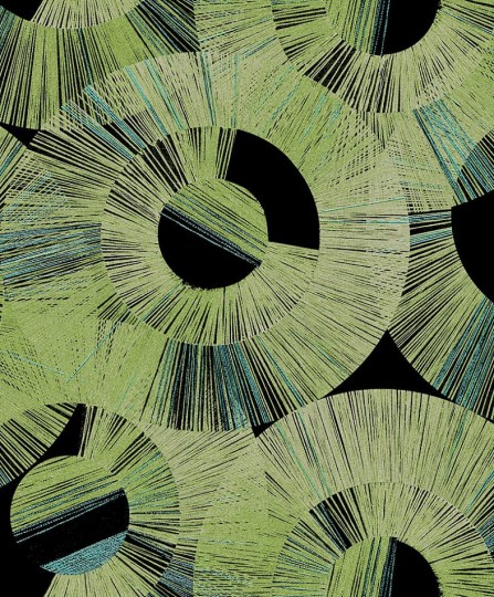Khroma SPI602 Spirit of Nature Circum Emerald - tapeta o kształcie promieni
