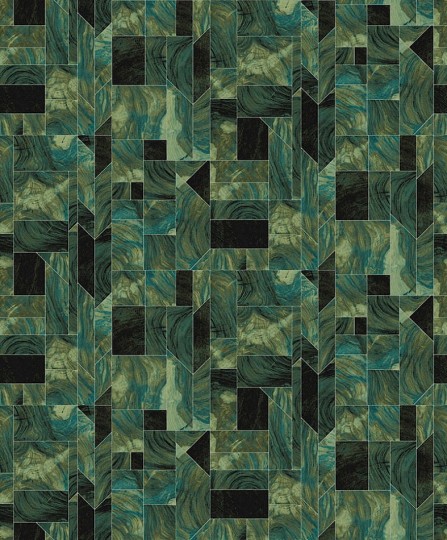Khroma SPI702 Spirit of Nature Theila Emerald - tapeta geometryczna