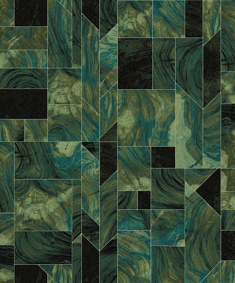 Khroma SPI702 Spirit of Nature Theila Emerald - tapeta geometryczna