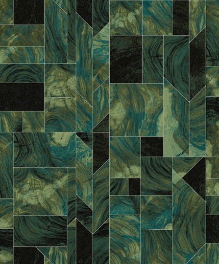 Khroma SPI702 Spirit of Nature Theila Emerald - tapeta geometryczna