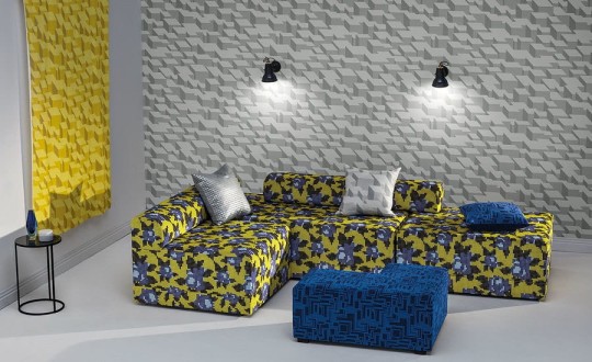 Tapeta Kirkby Design x Eley Kishimoto Cubic Bumps WK800/02 Teal