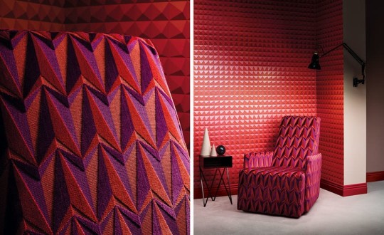 Tapeta Kirkby Design x Eley Kishimoto Domino Pyramid WK801/05 Crimson