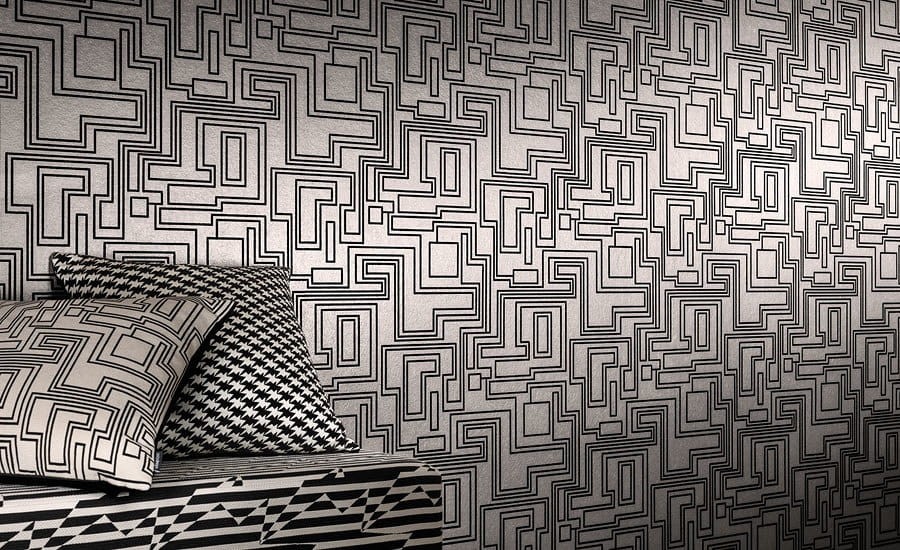 Tapeta Kirkby Design x Eley Kishimoto Electro Maze WK802/03 Powder