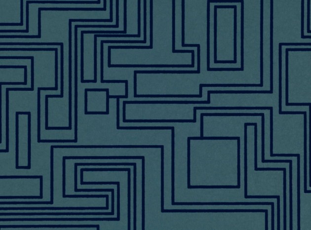 Tapeta Kirkby Design x Eley Kishimoto Electro Maze WK802/06 Ink