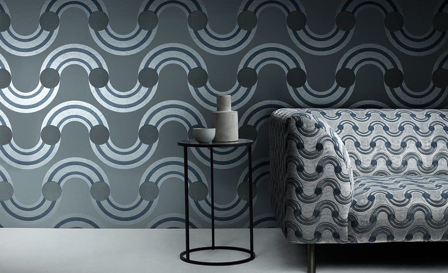 Tapeta Kirkby Design x Eley Kishimoto Spot On Waves WK808/04 Sunshine