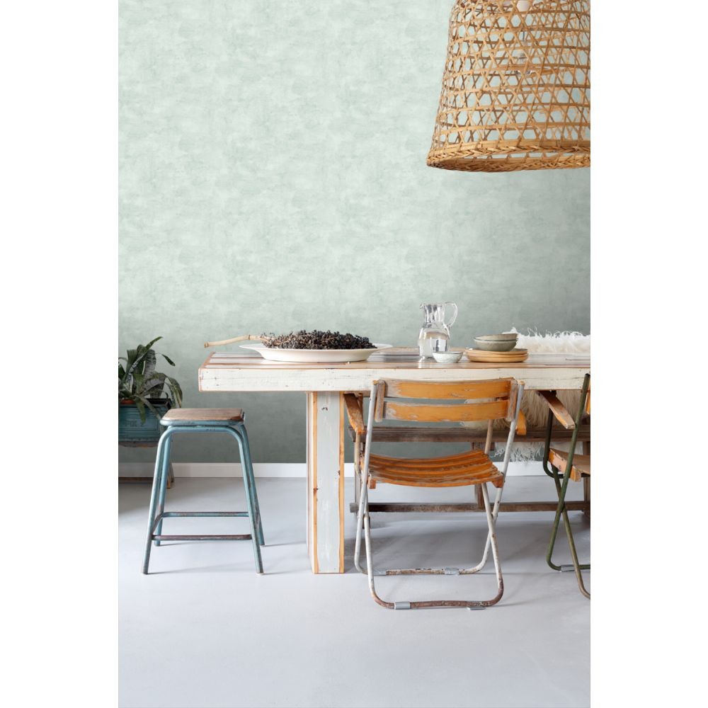 Esta 138905 Paradise - miętowa tapeta imitująca beton