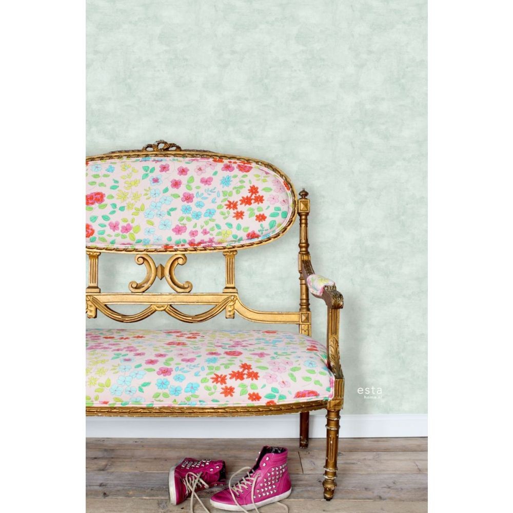 Esta 138905 Paradise - miętowa tapeta imitująca beton