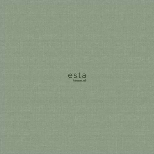 Esta 148745 Paradise - zielona tapeta imitująca len