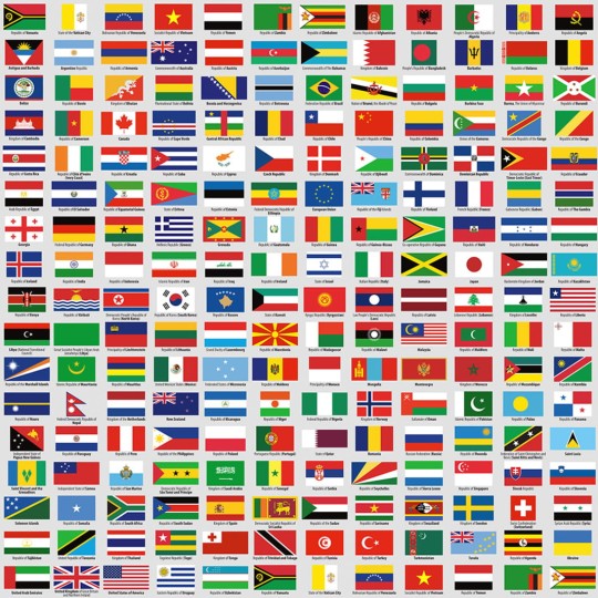 Rebel Walls R10741 Kids Flags of Sovereign States - mural z flagami