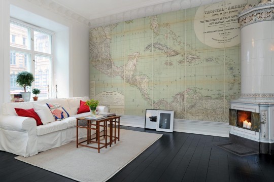 Rebel Walls R11381 Panorama Tropical America - mural mapa