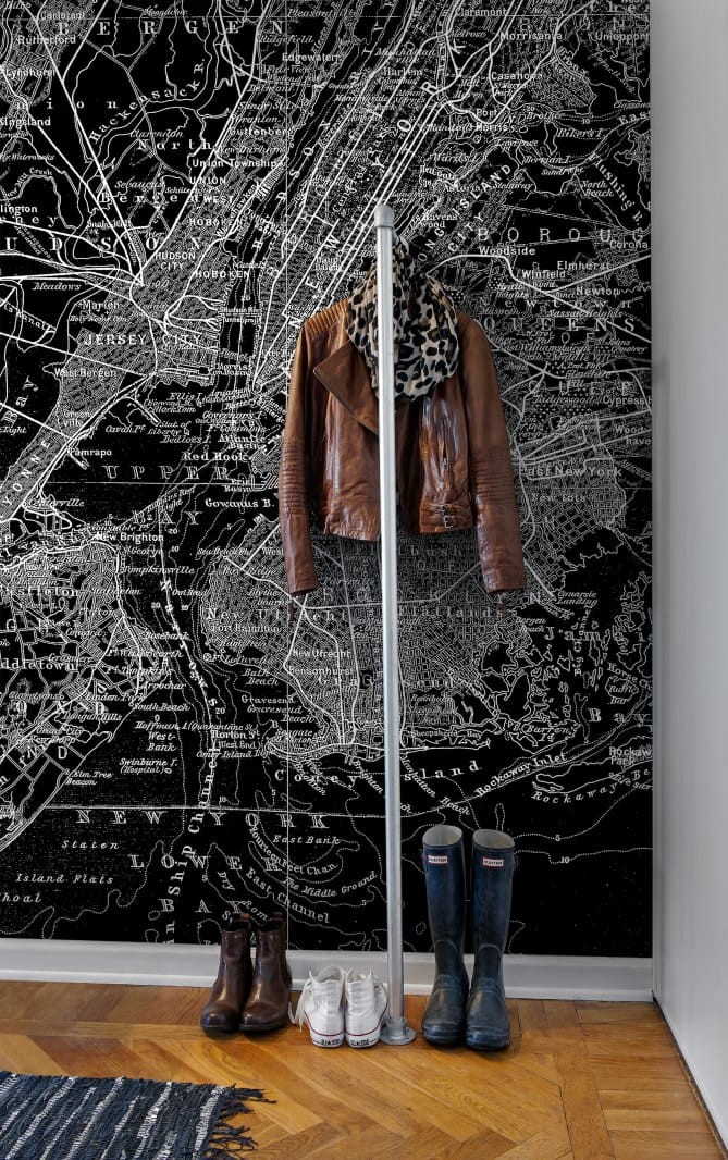 Rebel Walls R10903 Maps MAP OF NY - mural mapa