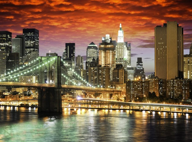 Rebel Walls R11651 City BROOKLYN BRIDGE - mural most