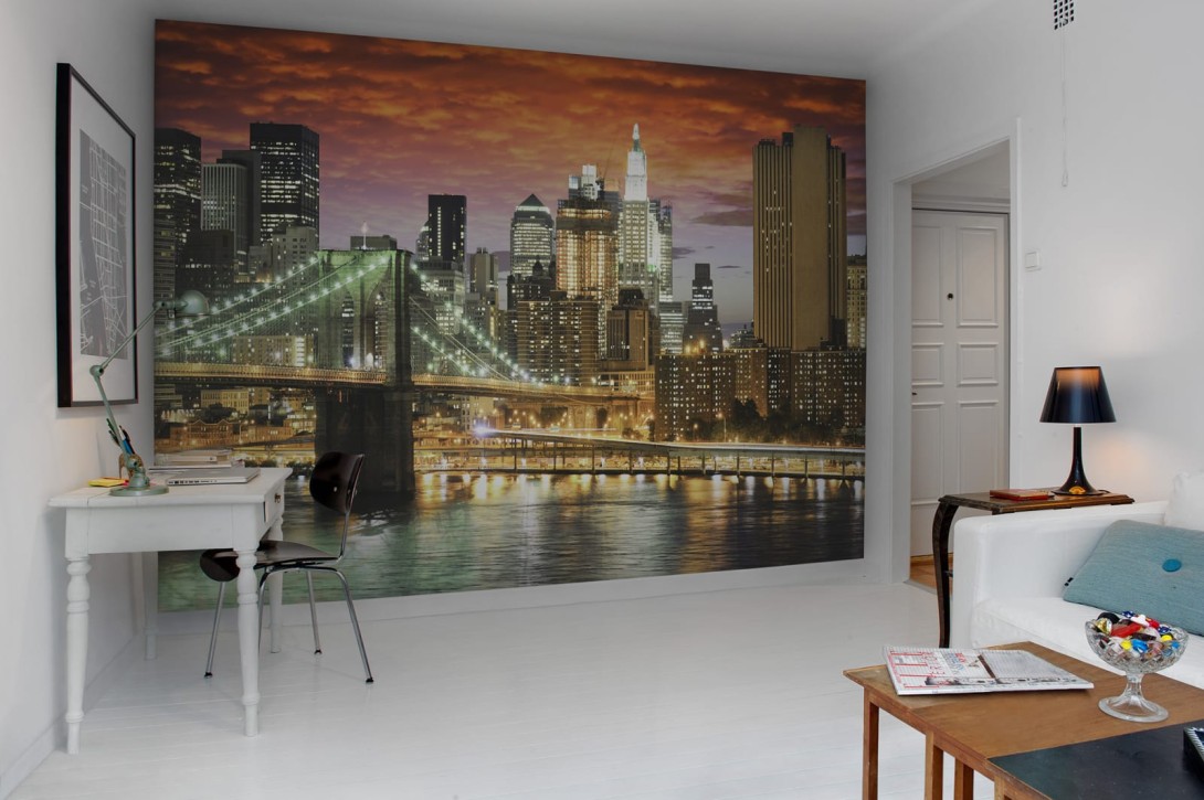 Rebel Walls R11651 City BROOKLYN BRIDGE - mural most