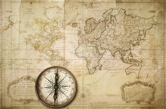 Rebel Walls R10761 Panorama Du Globe Terres - mural mapa świata