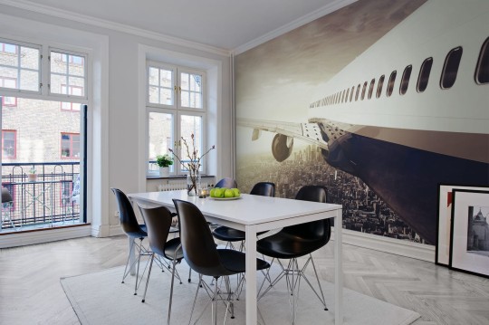 Rebel Walls R10471 Panorama Aircraft - mural samolot