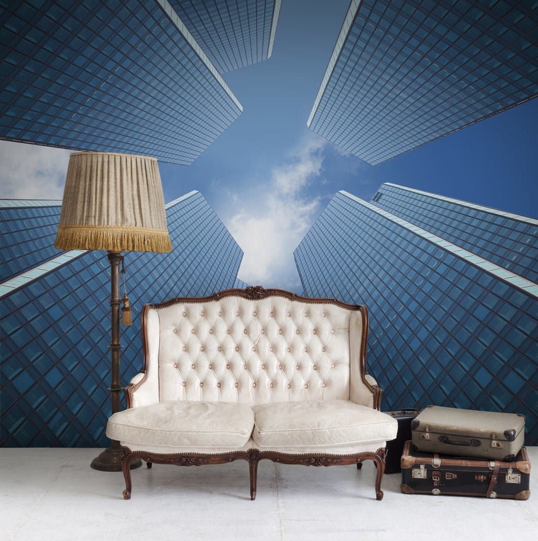 Rebel Walls R11981 Panorama Urban - mural wieżowce