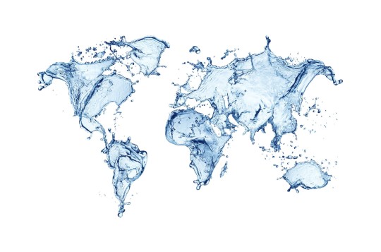 Rebel Walls R11721 Panorama Water World - mural mapa świata