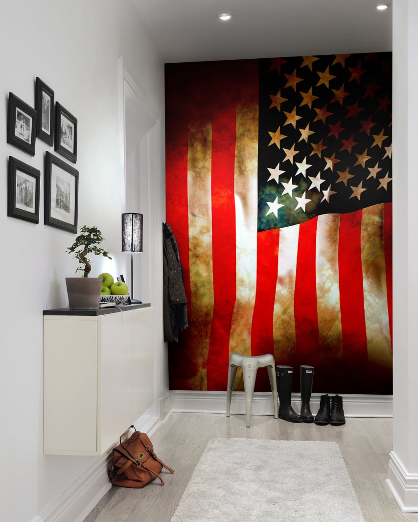 Rebel Walls R10751 Panorama Stars and Stripes - mural flaga amerykańska