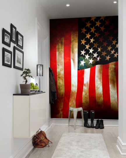 Rebel Walls R10751 Panorama Stars and Stripes - mural flaga amerykańska