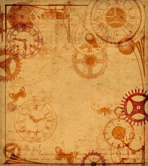 Rebel Walls R10541 Panorama Clockwork - mural zegar