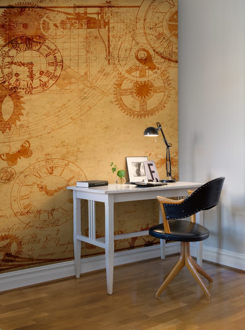 Rebel Walls R10541 Panorama Clockwork - mural zegar