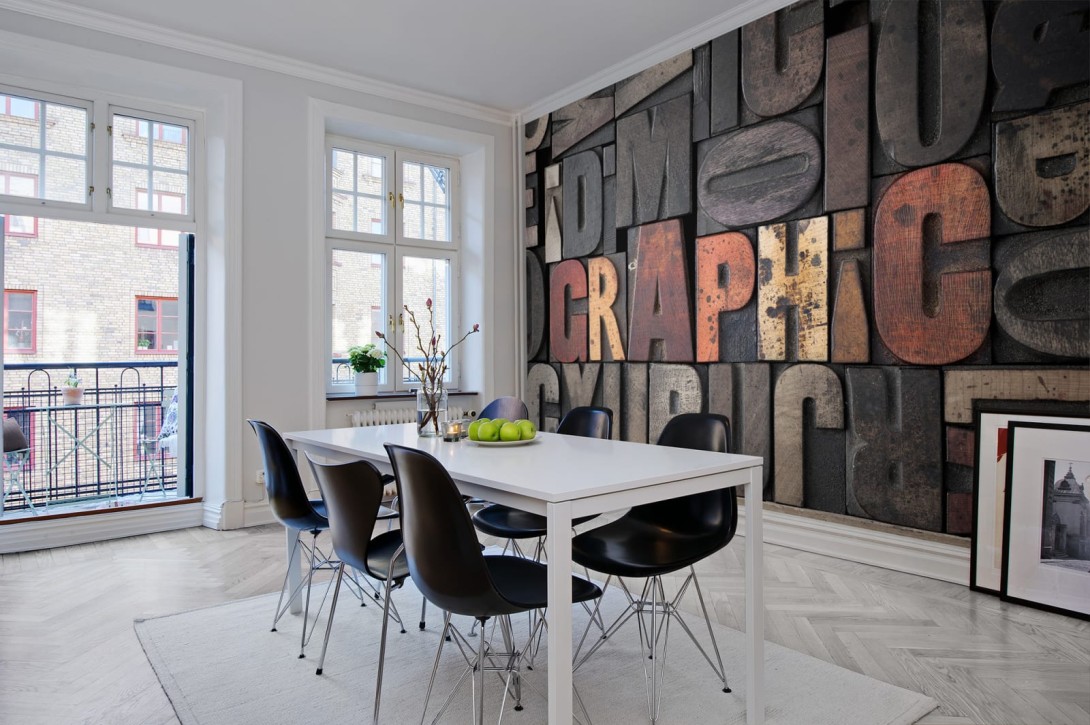 Rebel Walls R10501 Typography GRAPHIC - mural litery