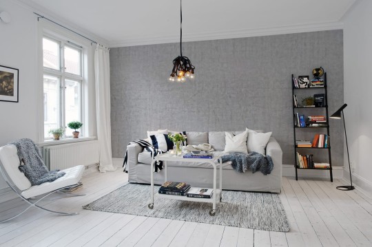 Rebel Walls R10921 Panorama Plain Concrete Light Grey - mural imitujący beton