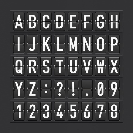 Rebel Walls R12391 Panorama Departure Alphabet - mural alfabet