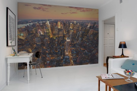 Rebel Walls R11871 Panorama Cityscape - mural miasto z lotu ptaka