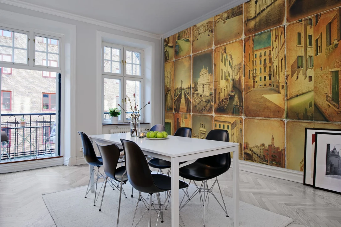 Rebel Walls R11351 Panorama Memories of Venice - mural pocztówki z Wenecji