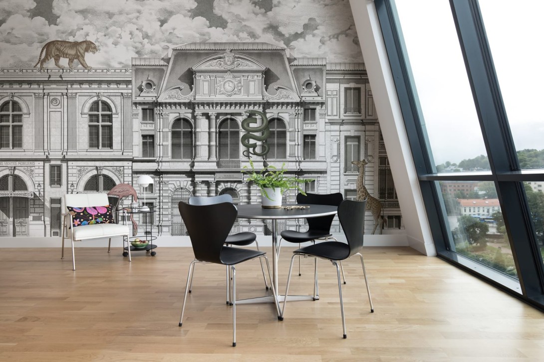 Rebel Walls R17171 City ANIMAL AVENUE - mural budynek