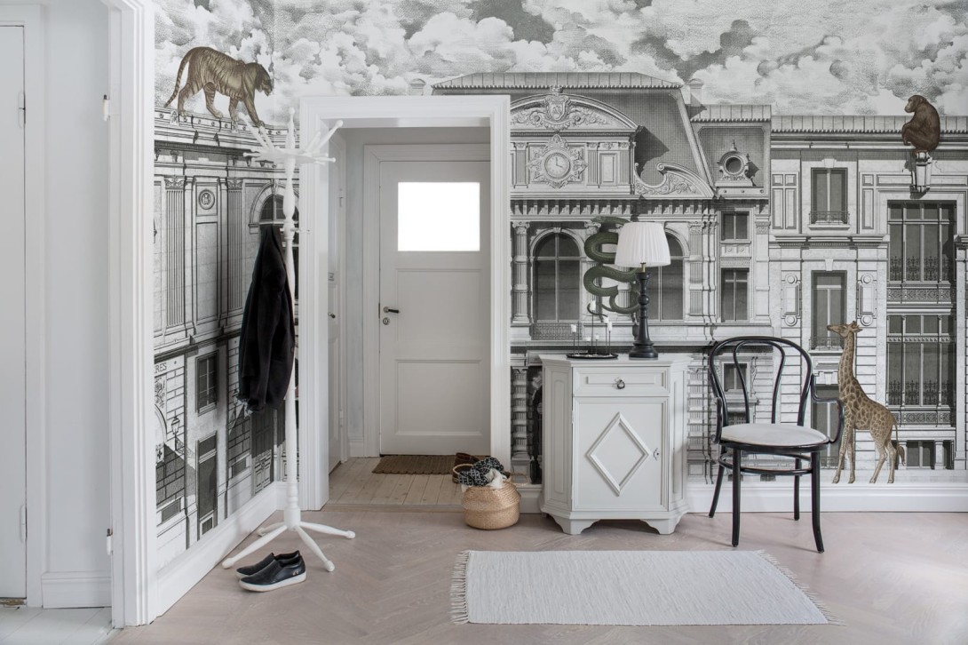 Rebel Walls R17171 City ANIMAL AVENUE - mural budynek