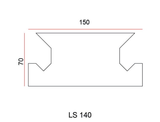 Listwa oświetleniowa Exterior LS140