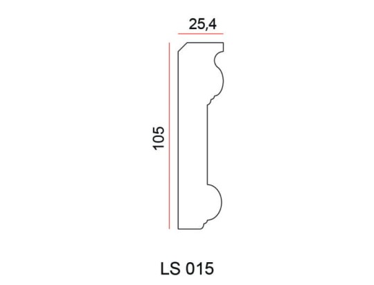 Listwa przysufitowa Exterior LS015