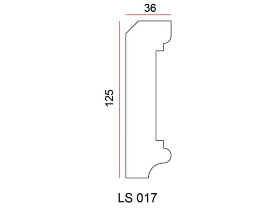 Listwa przysufitowa Exterior LS017