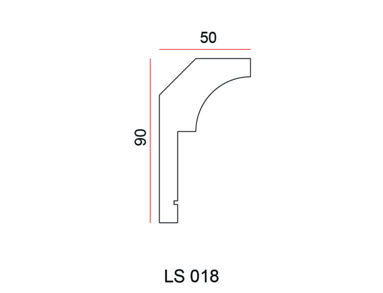 Listwa przysufitowa Exterior LS018