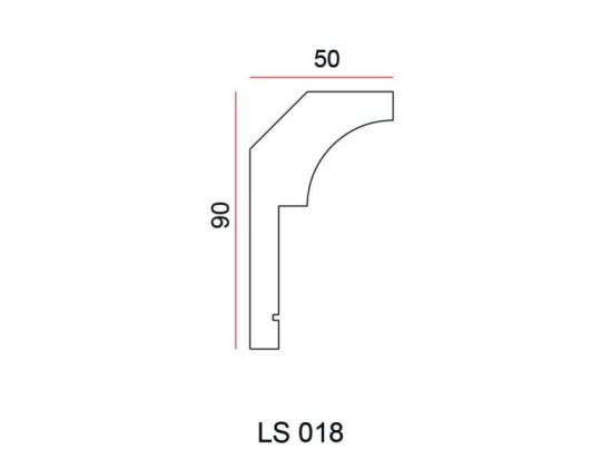 Listwa przysufitowa Exterior LS018