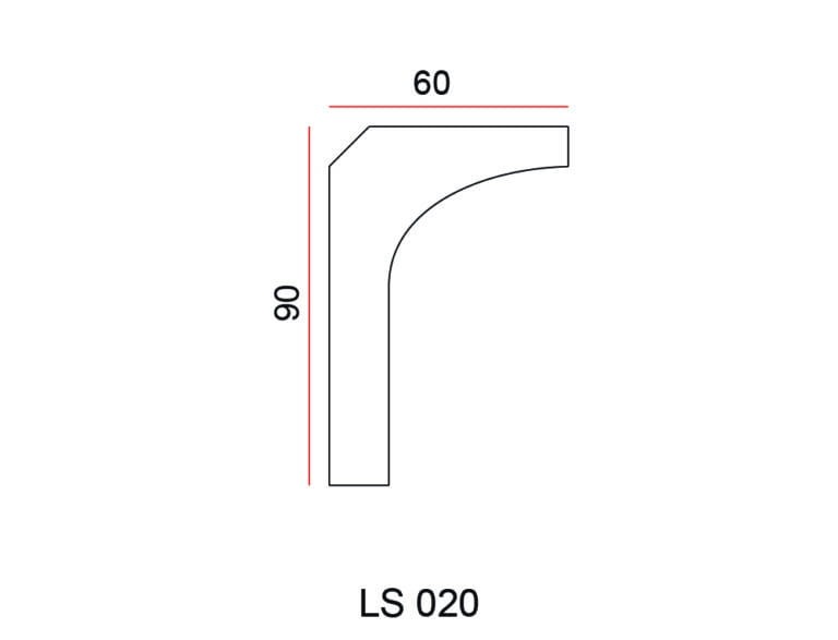 Listwa przysufitowa Exterior LS020
