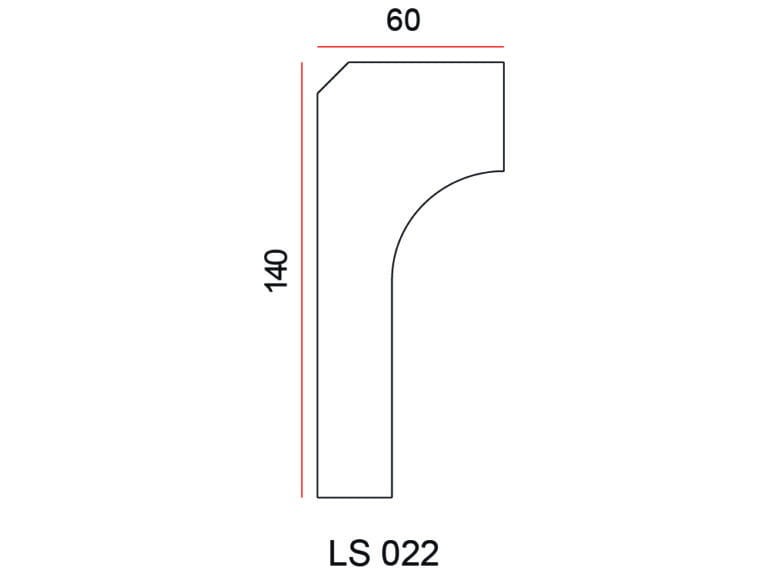 Listwa przysufitowa Exterior LS022
