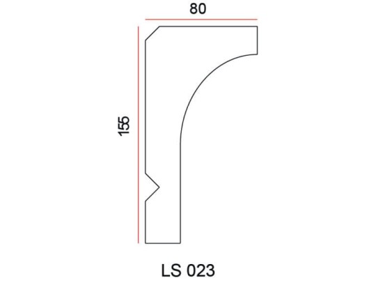 Listwa przysufitowa Exterior LS023
