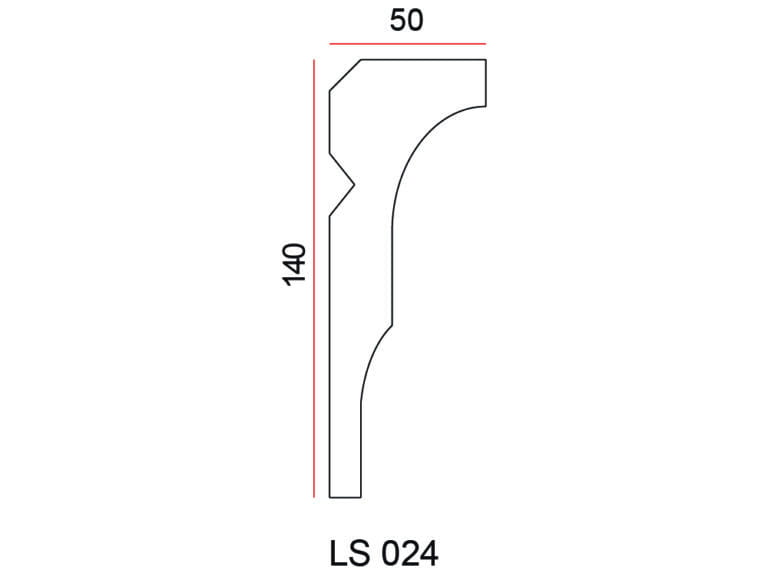 Listwa przysufitowa Exterior LS024