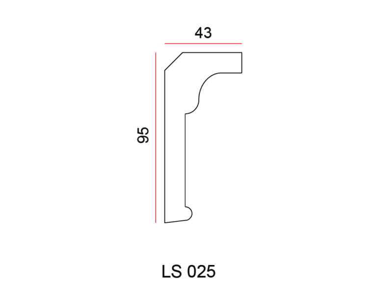 Listwa przysufitowa Exterior LS025