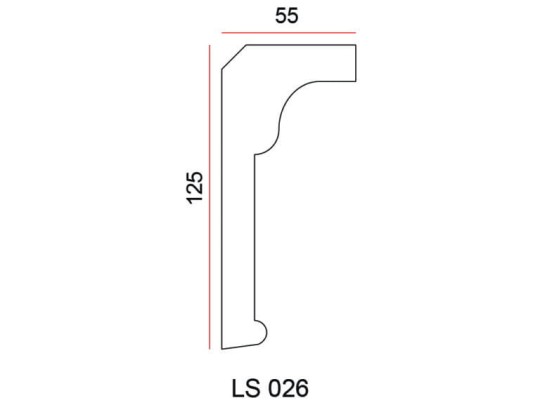 Listwa przysufitowa Exterior LS026