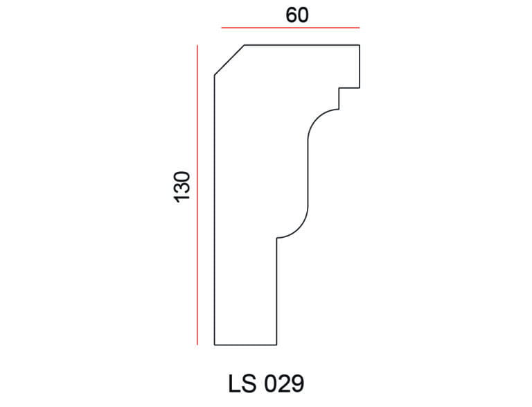 Listwa przysufitowa Exterior LS029