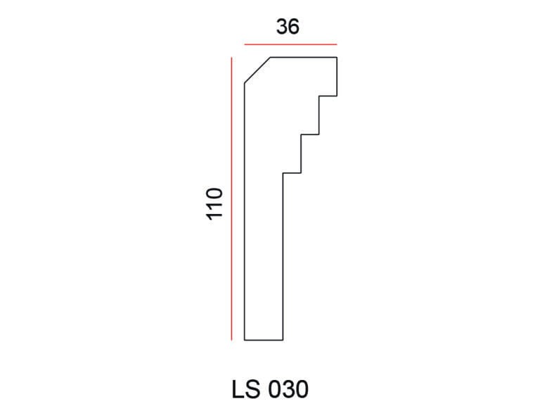 Listwa przysufitowa Exterior LS030