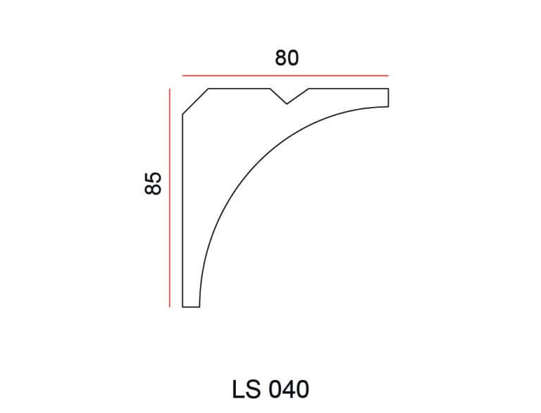 Listwa przysufitowa Exterior LS040