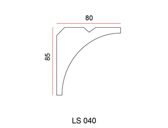 Listwa przysufitowa Exterior LS040